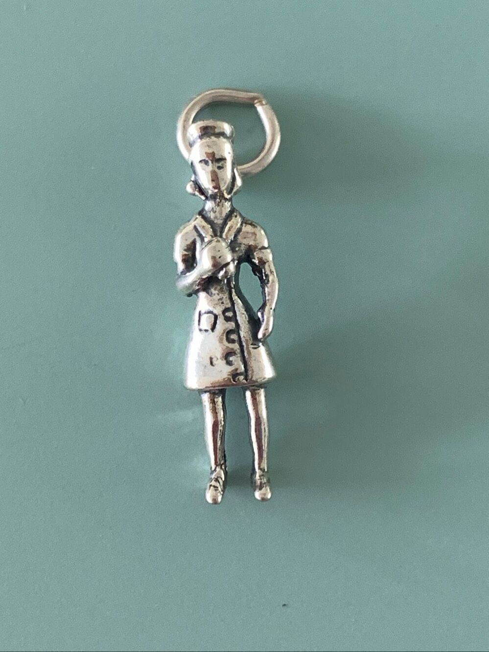 Nurse Sterling Silver Jewelry Charm #occupation #medical